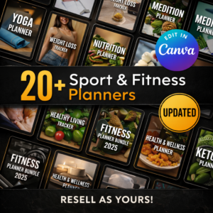 Ultimate PLR & MRR Fitness Planner Bundle