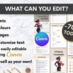 DFY Health & Fitness PLR Bundle – Ebooks & Planners Ready to Resell