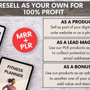 DFY Health & Fitness PLR Bundle – Ebooks & Planners Ready to Resell