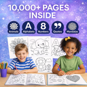 10K+ Coloring Pages for Kids – Printable Activity Sheets with Resell Rights