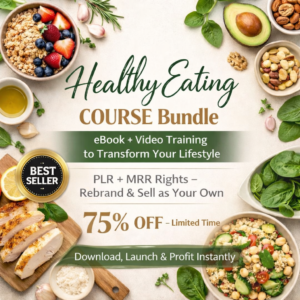Healthy Eating & Weight Loss Bundle | eBook + Video Course (PLR/MRR Included)