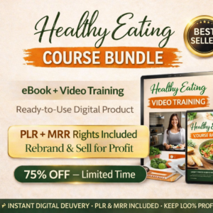 Healthy Eating & Weight Loss Bundle | eBook + Video Course (PLR/MRR Included)