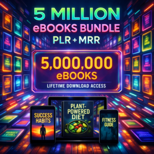 5 Million eBooks Mega PLR Bundle – MRR Included