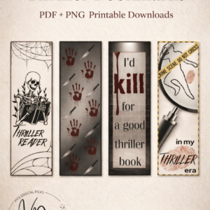 Suspense & Psychological Thriller Bookmark Gift