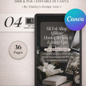 TikTok Affiliate Marketing Hooks & Scripts Pack (MRR)