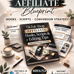 TikTok Affiliate Marketing Hooks & Scripts Pack (MRR)