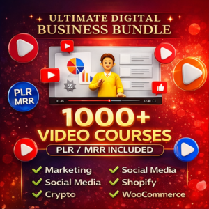 1000+ Business, Marketing & AI Courses Bundle (PLR/MRR)
