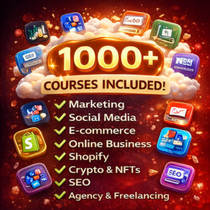 1000+ Business, Marketing & AI Courses Bundle (PLR/MRR)