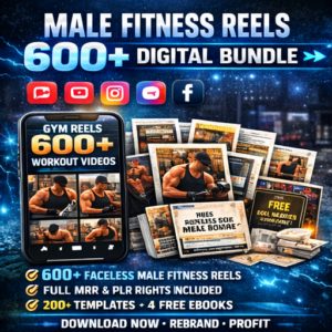600+ Gym & Workout Reels for Men – Viral Content Bundle