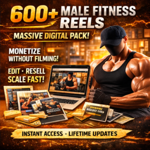 600+ Gym & Workout Reels for Men – Viral Content Bundle