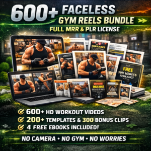 600+ Gym & Workout Reels for Men – Viral Content Bundle