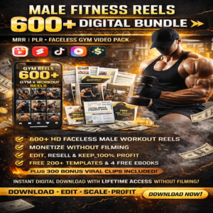 600+ Gym & Workout Reels for Men – Viral Content Bundle