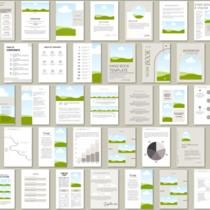 150 Canva eBook & Course Workbook Templates