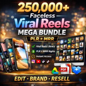 250K+ High-Converting Viral Reels (PLR/MRR) – Faceless Content Ready to Post on TikTok & IG