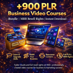 900+ Premium Business Video Courses (PLR/MRR)