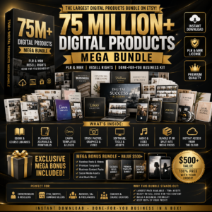 75M+ Digital Products Bundle (PLR, MRR)